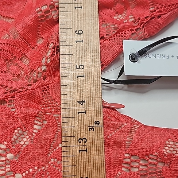 5/25 ❤️ Lovers + Friends cut out back peach lace mini dress - Picture 3 of 9